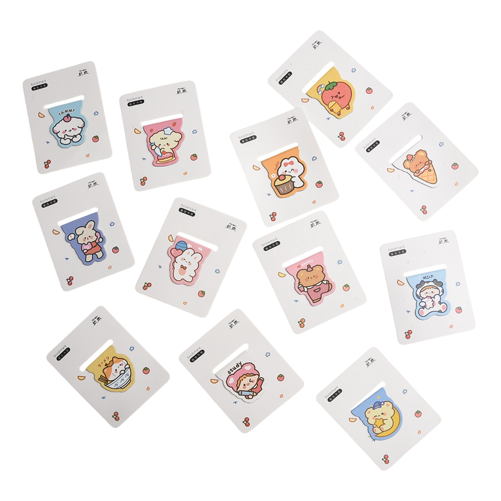 Paperclip Magnetic Set - Klipsy do segregacji dokumentów biurowych i