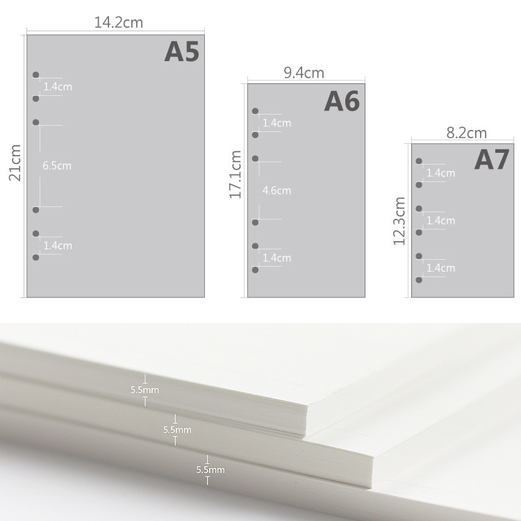 45 arkuszy A5 A6A7 Luźne kartk – Notebook Dotted A5 recenzja i cena