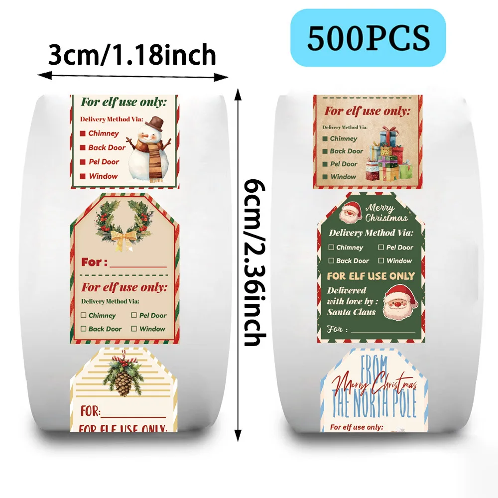 500 sztuk świątecznych nakleje – Label Printer Tape recenzja i cena